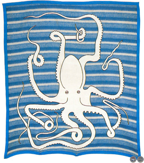 PULPO BLANCO, 1993 - ACRÍLICO SOBRE FRAZADA DE POLIÉSTER DE FELICIANO CENTURIÓN